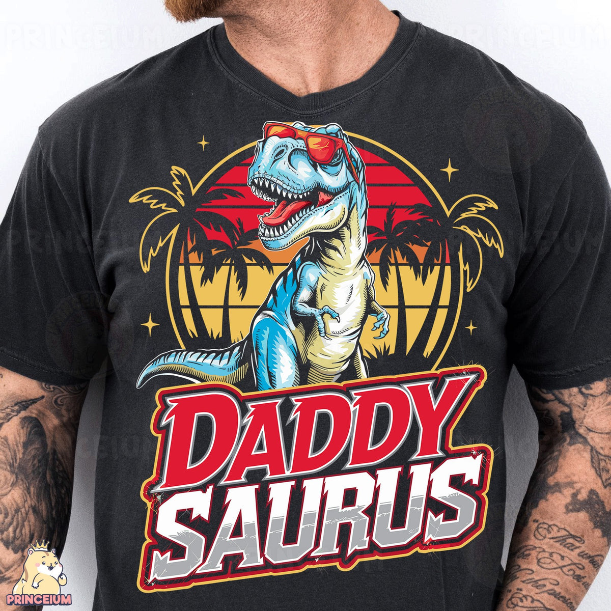 Daddy Saurus Retro T-Rex