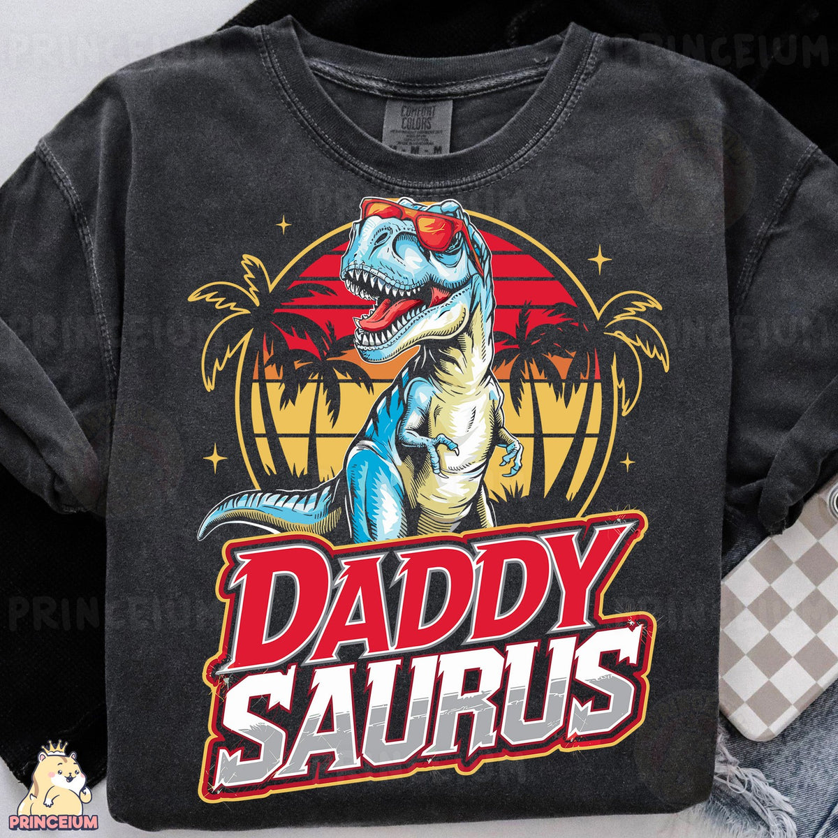 Daddy Saurus Retro T-Rex