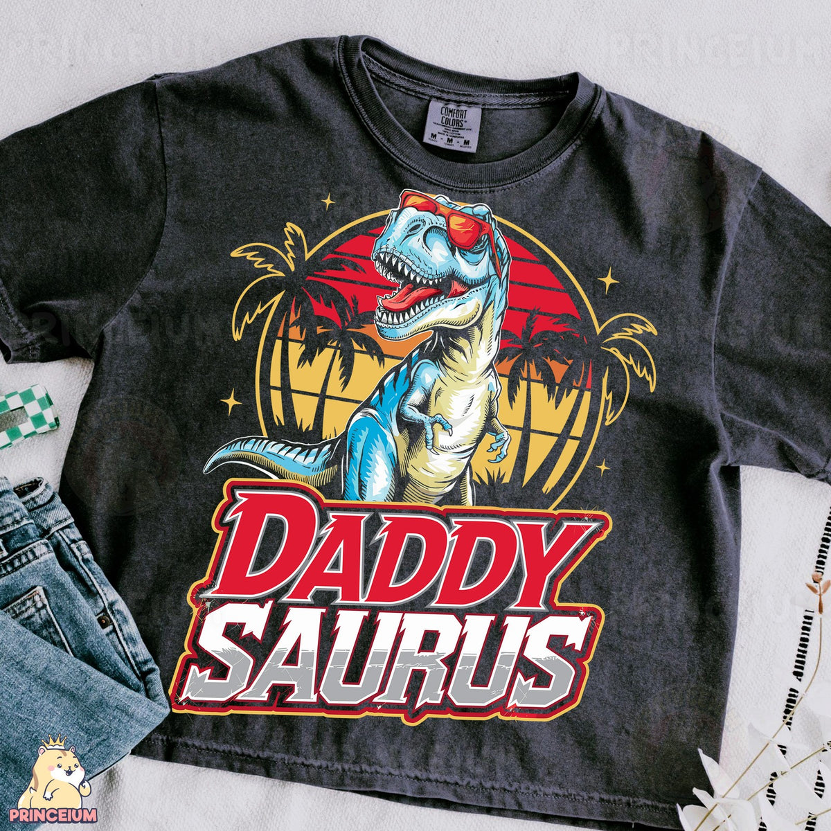 Daddy Saurus Retro T-Rex