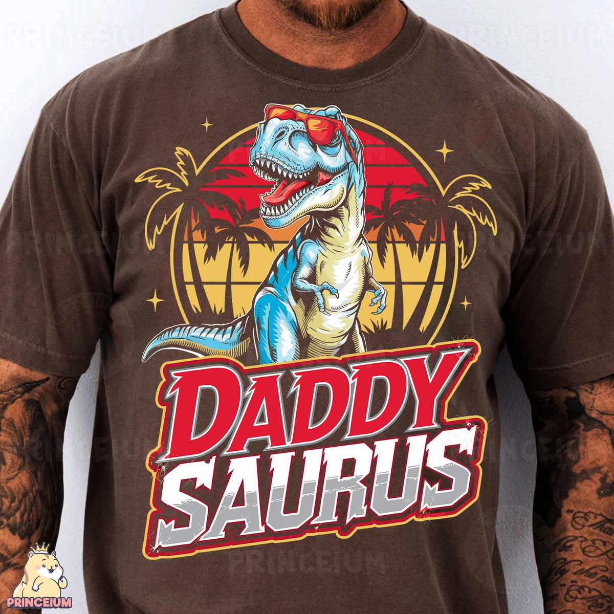 Daddy Saurus Retro T-Rex
