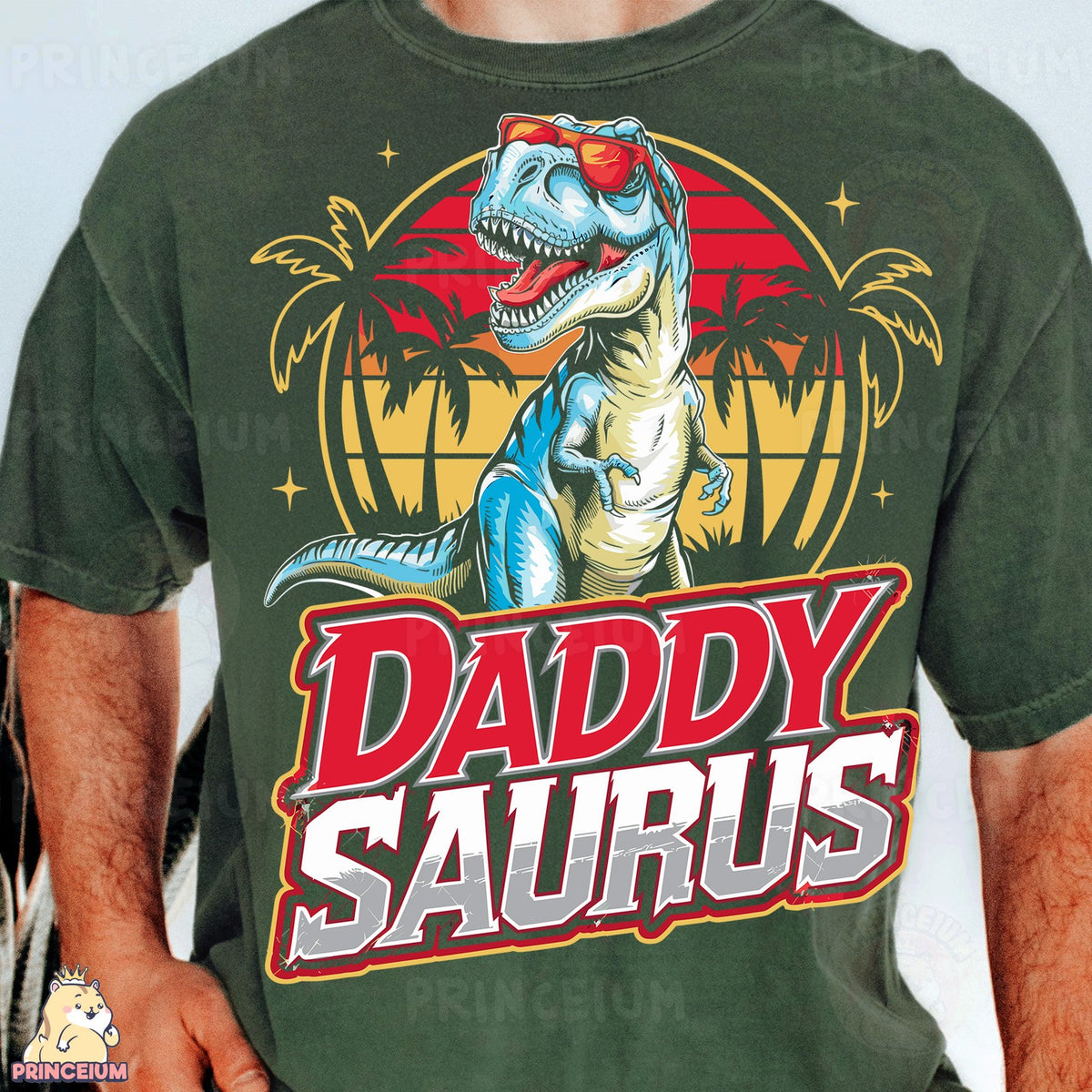 Daddy Saurus Retro T-Rex