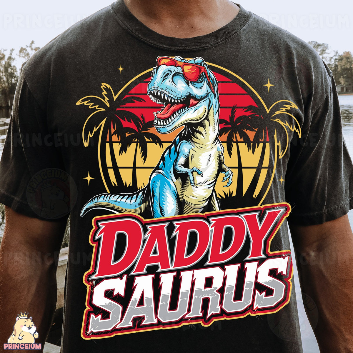 Daddy Saurus Retro T-Rex