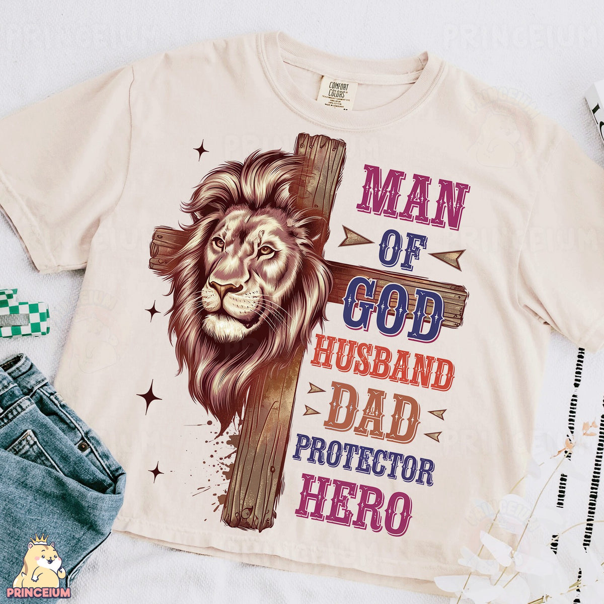 Man of God Lion Cross