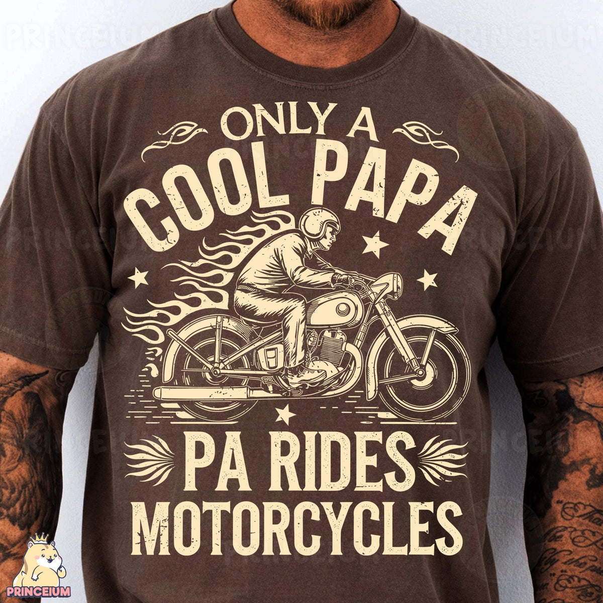 Only a Cool Papa Motorcycle Rider