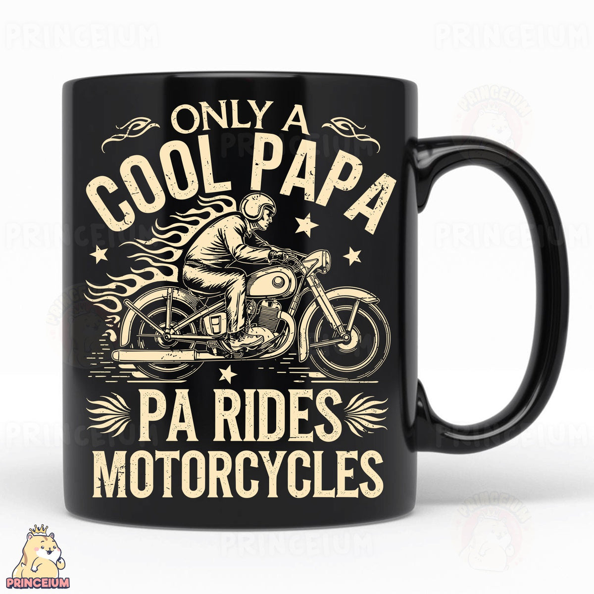 Only a Cool Papa Motorcycle Rider