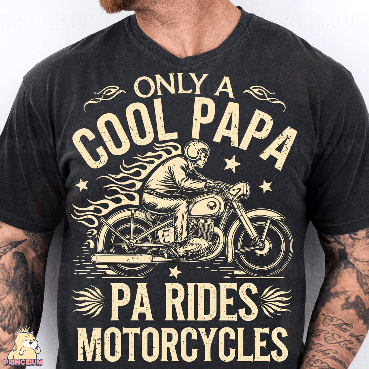 Only a Cool Papa Motorcycle Rider