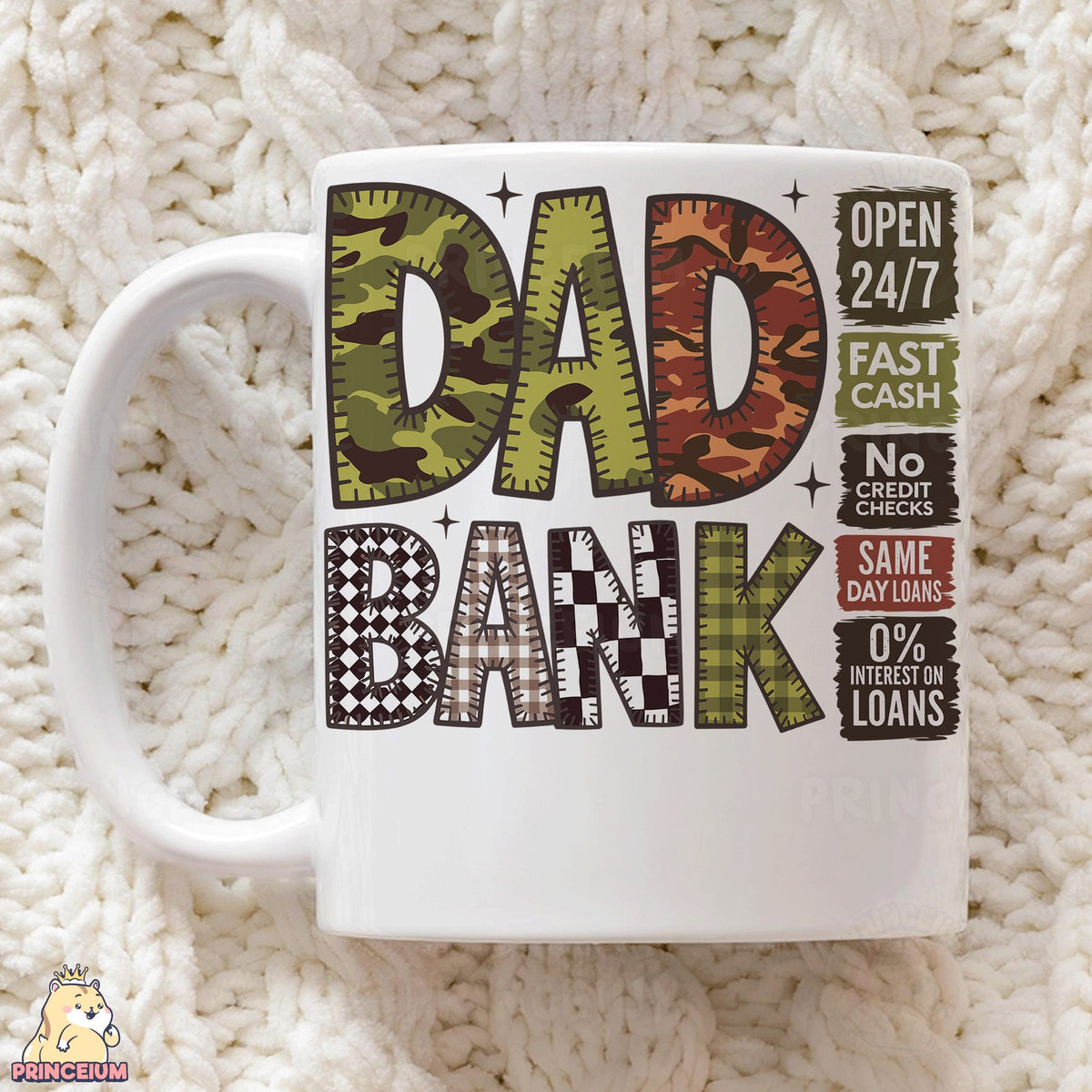 Dad Bank Camo Patchwork
