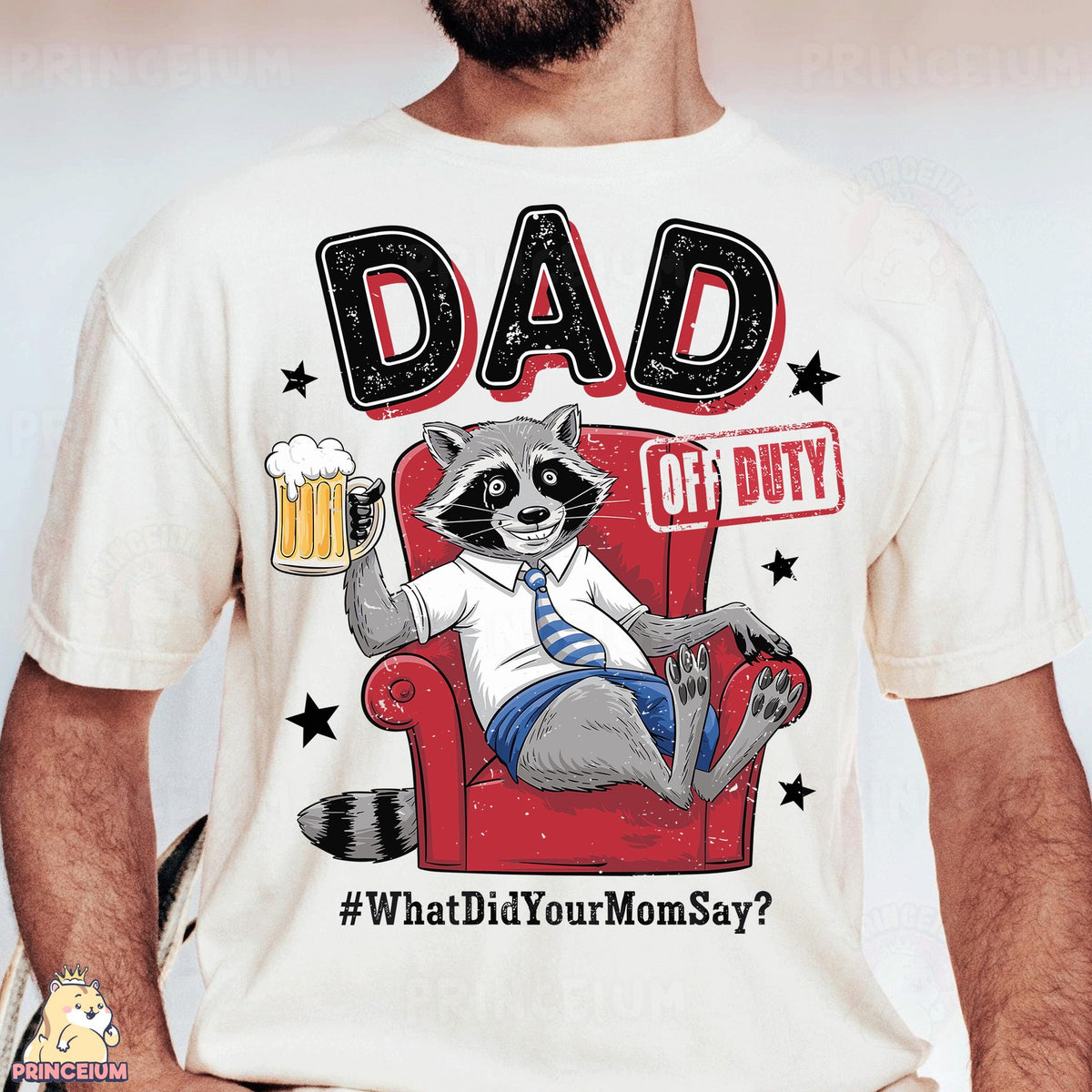 Dad Off Duty Raccoon