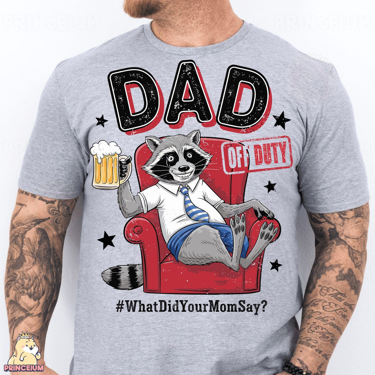Dad Off Duty Raccoon