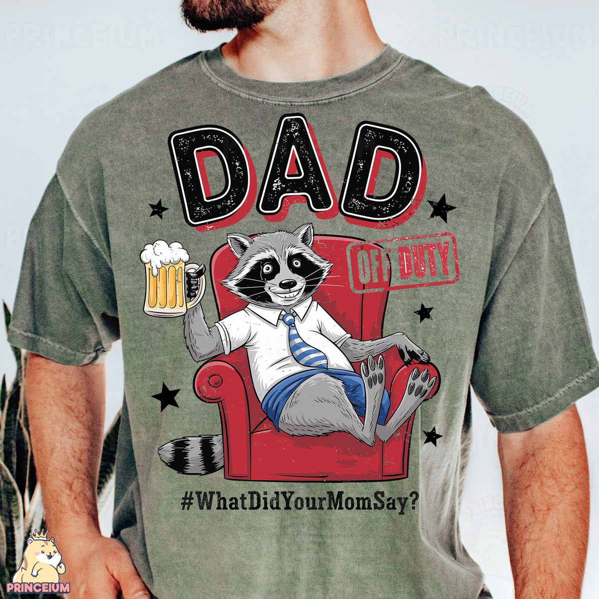 Dad Off Duty Raccoon