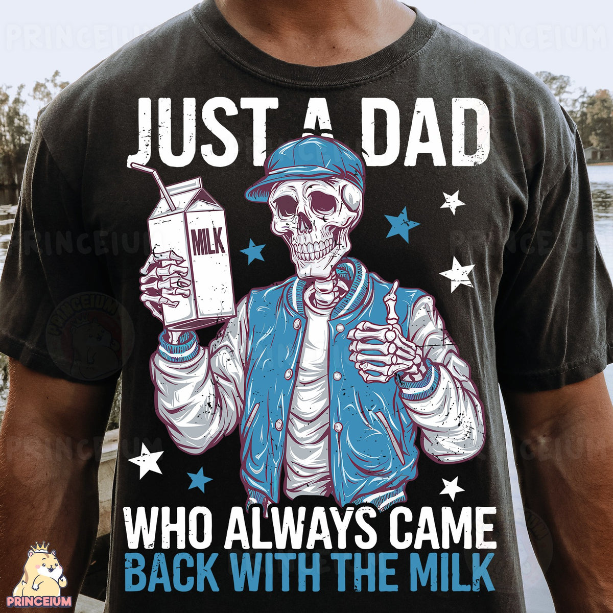 Skeleton Dad With The Milk