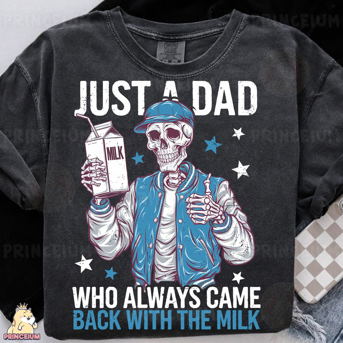 Skeleton Dad With The Milk