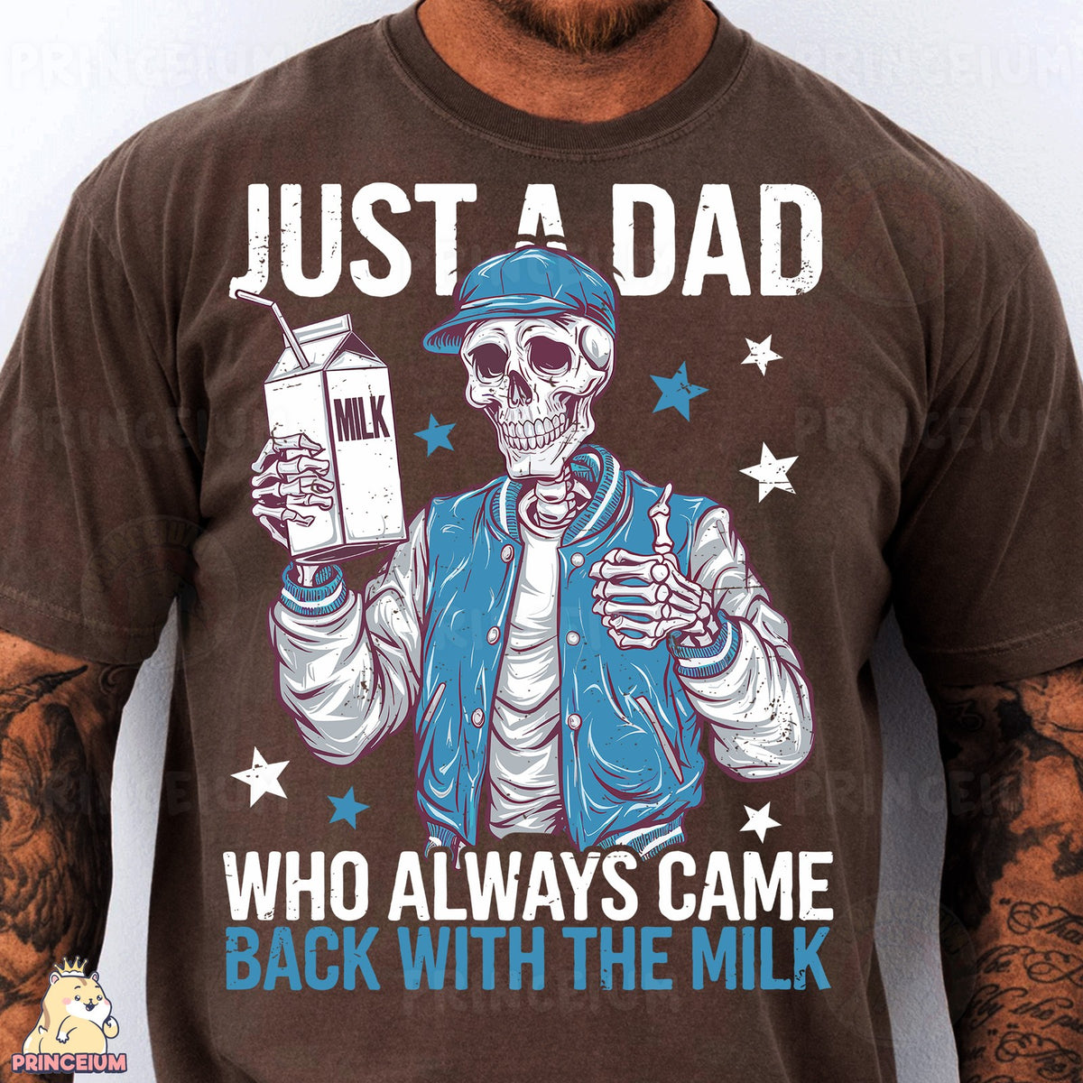 Skeleton Dad With The Milk