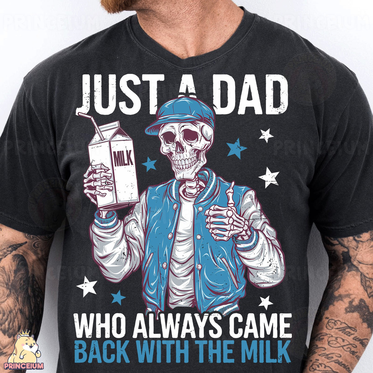 Skeleton Dad With The Milk