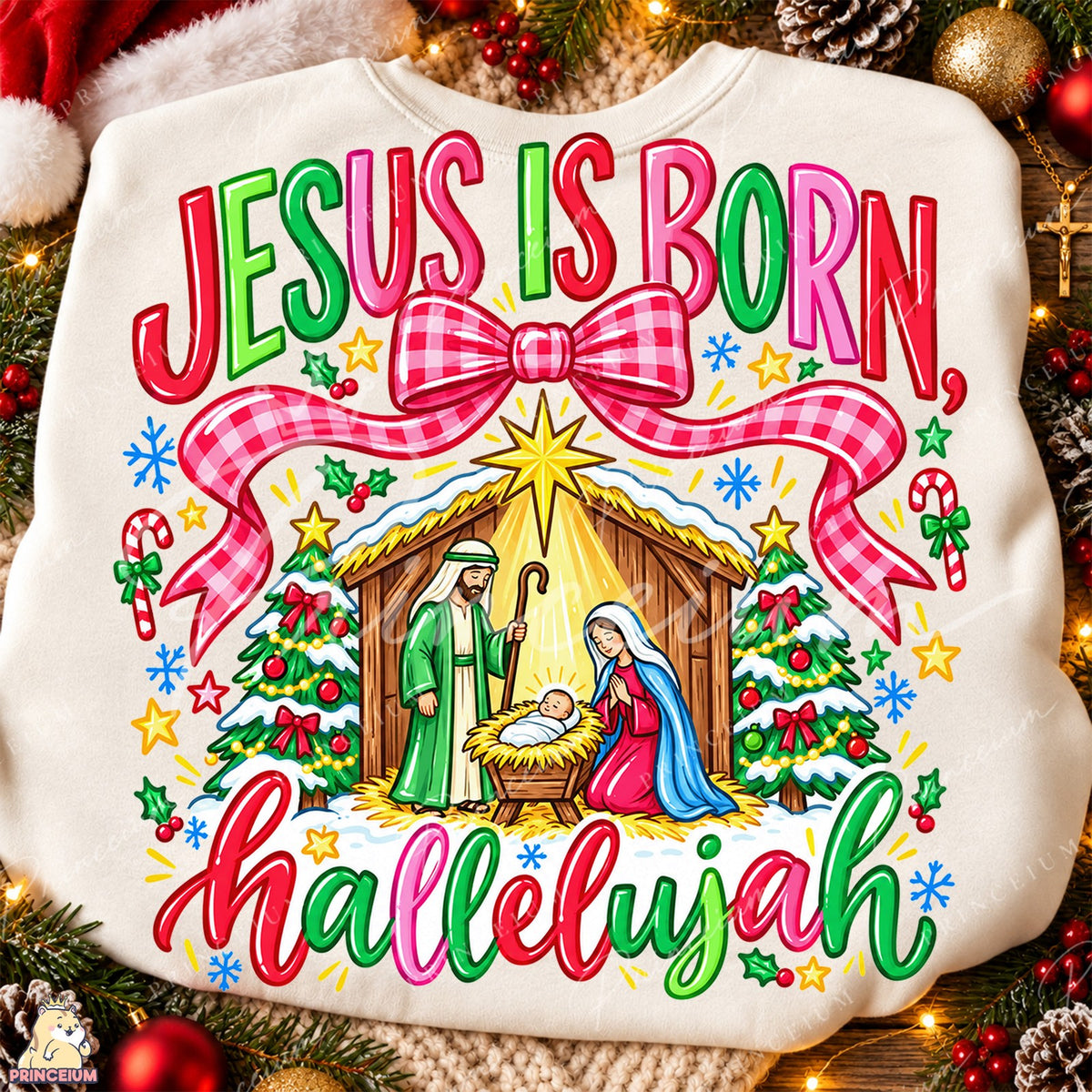 Jesus Is Born Hallelujah Nativity