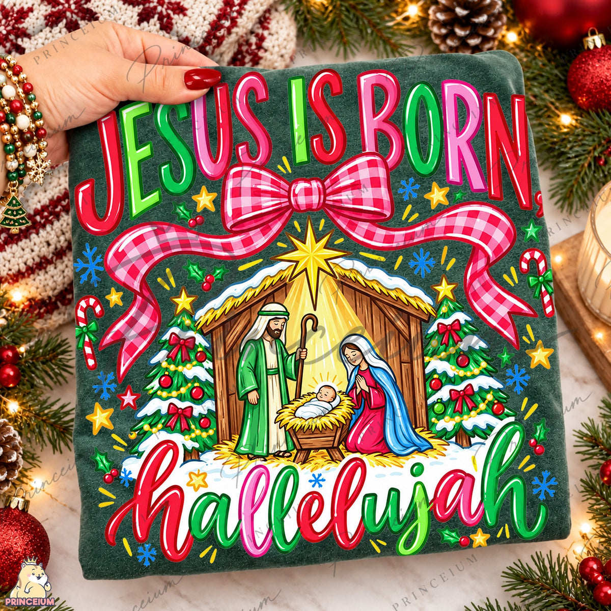 Jesus Is Born Hallelujah Nativity