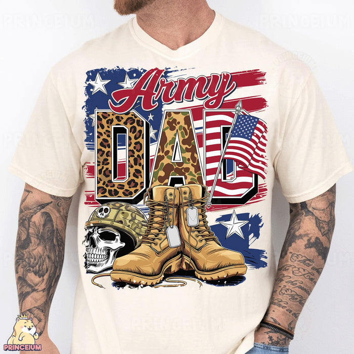 Army Dad Boots & Flag