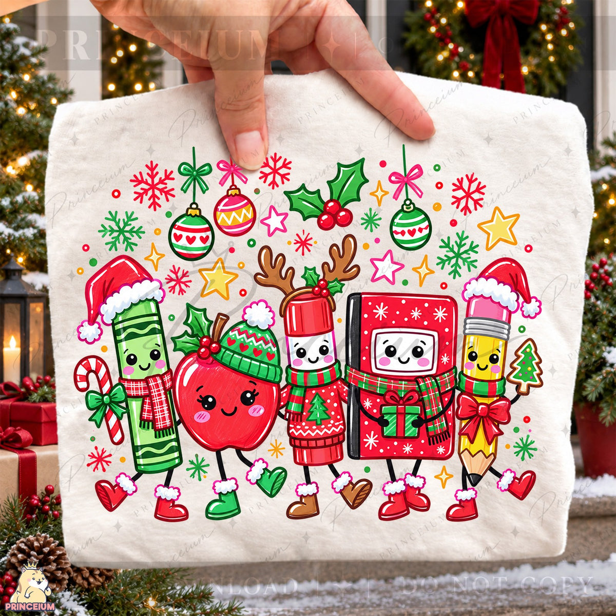 Festive School Supplies Christmas Parade