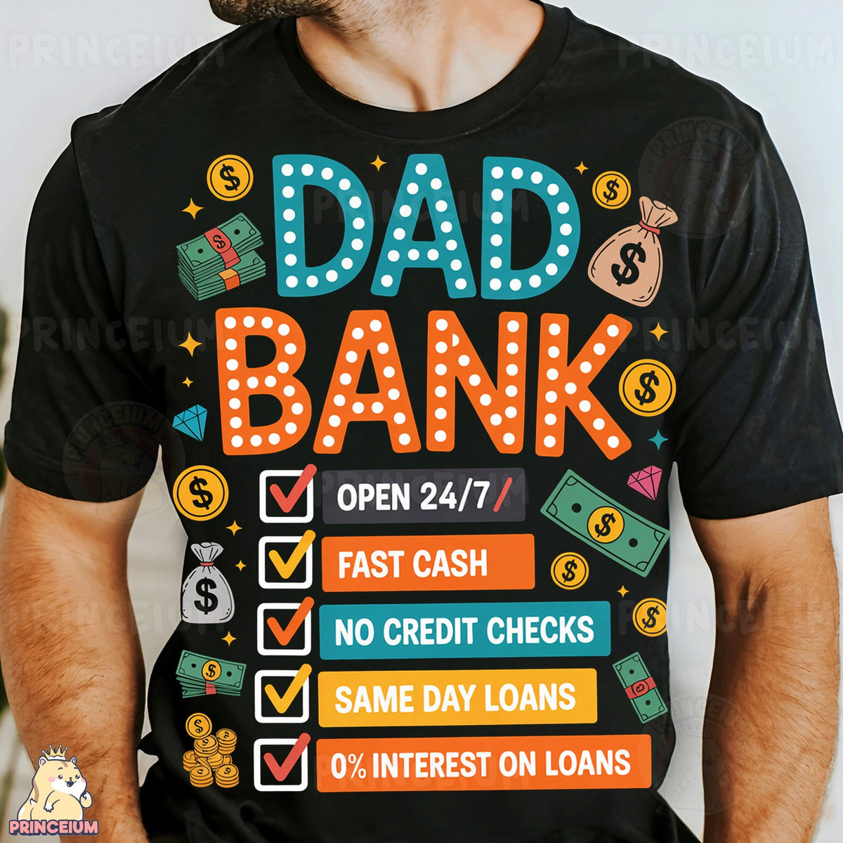 Dad Bank Funny Checklist