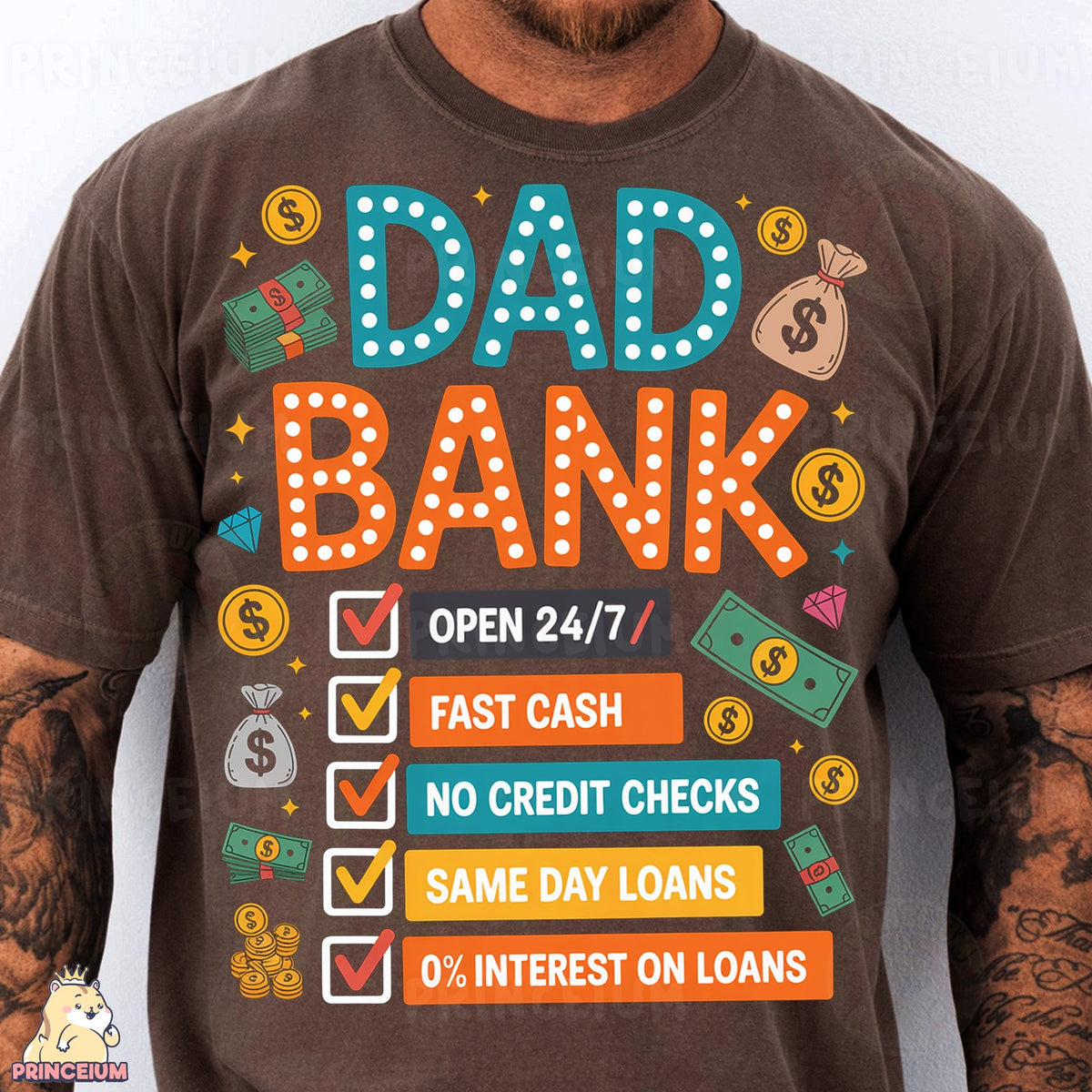 Dad Bank Funny Checklist
