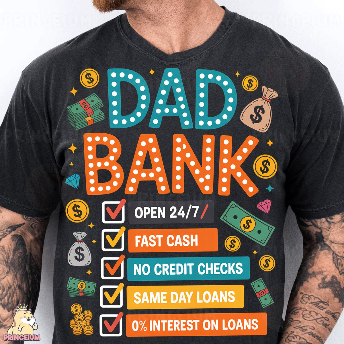 Dad Bank Funny Checklist