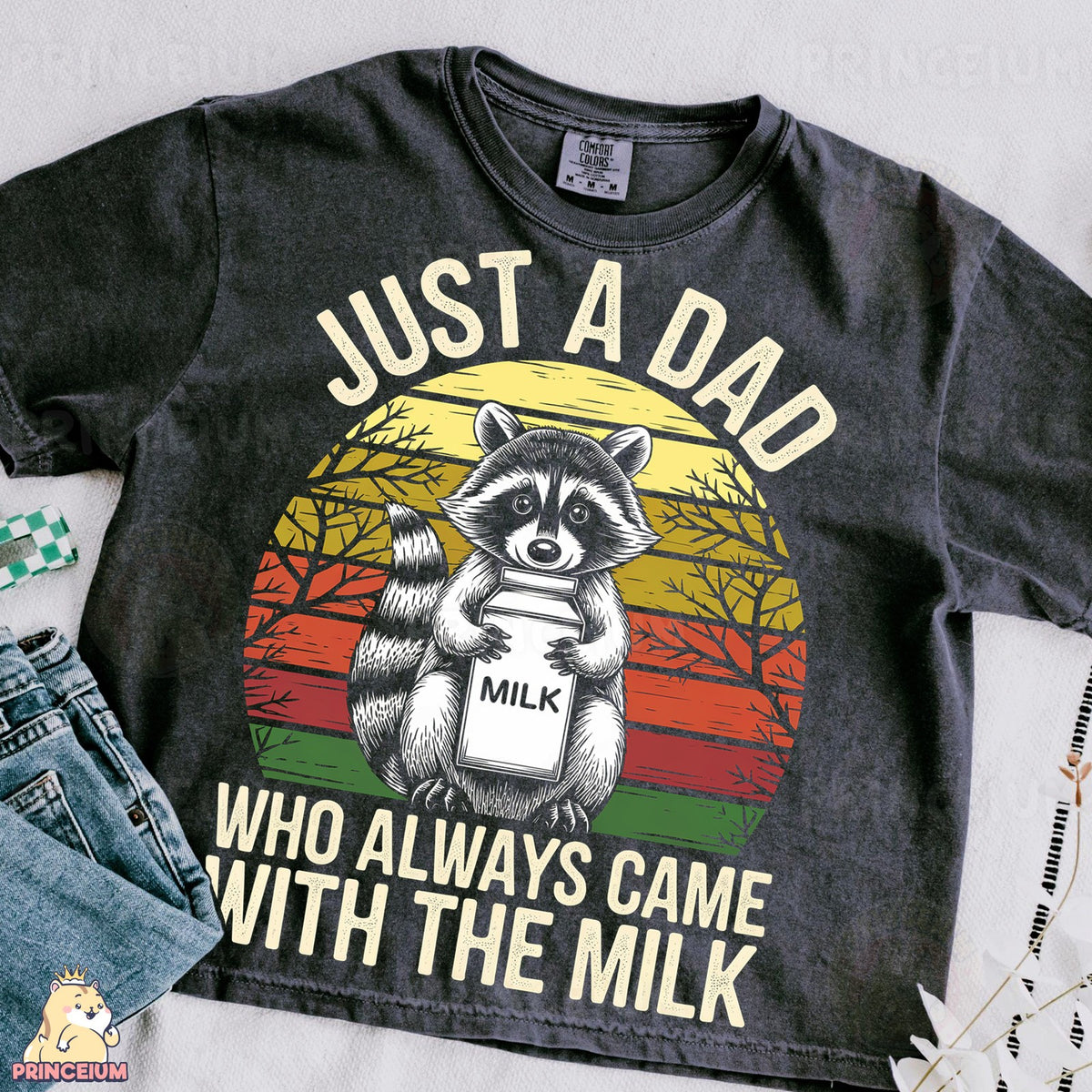 Dad Raccoon With the Milk