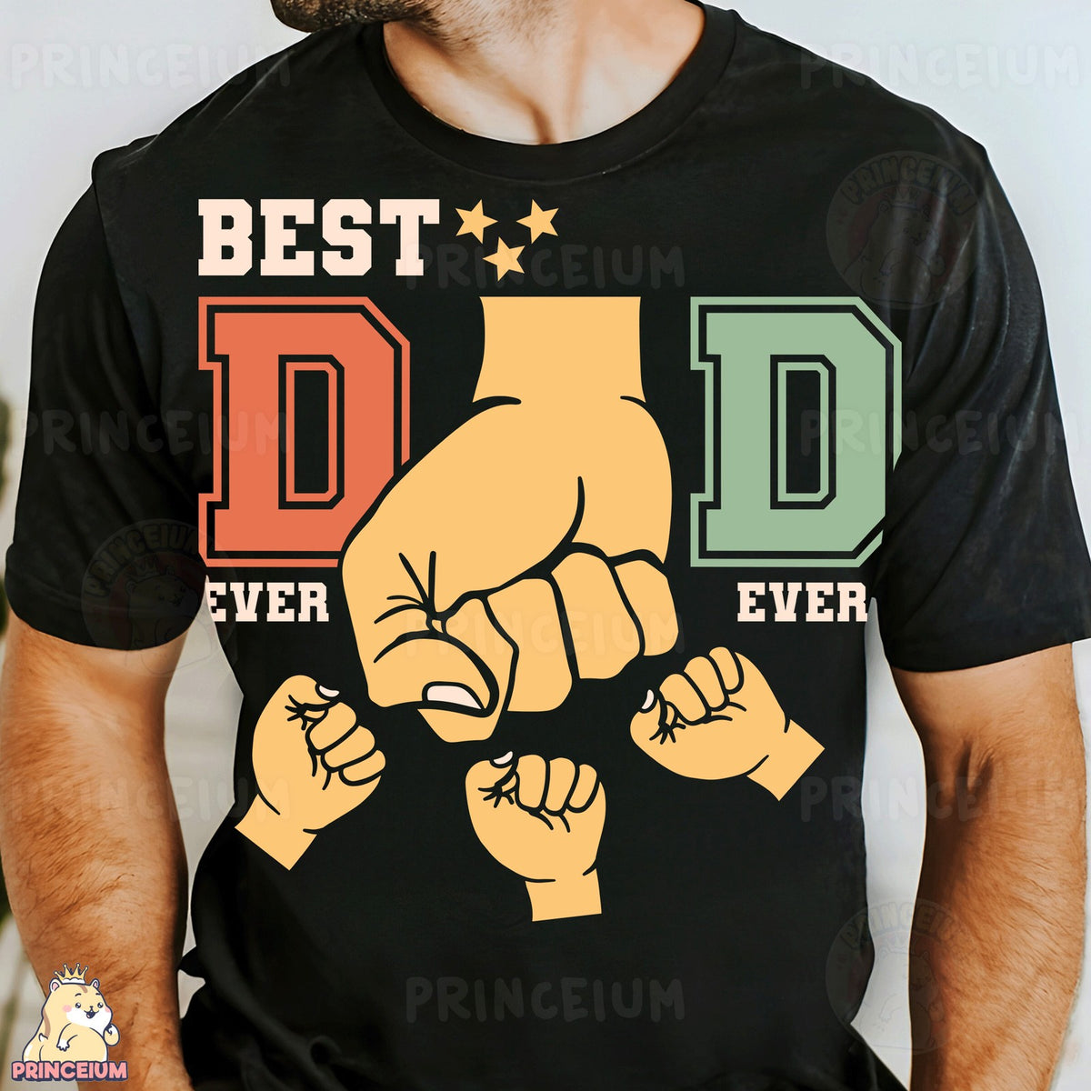 Best Dad Ever Varsity Fists