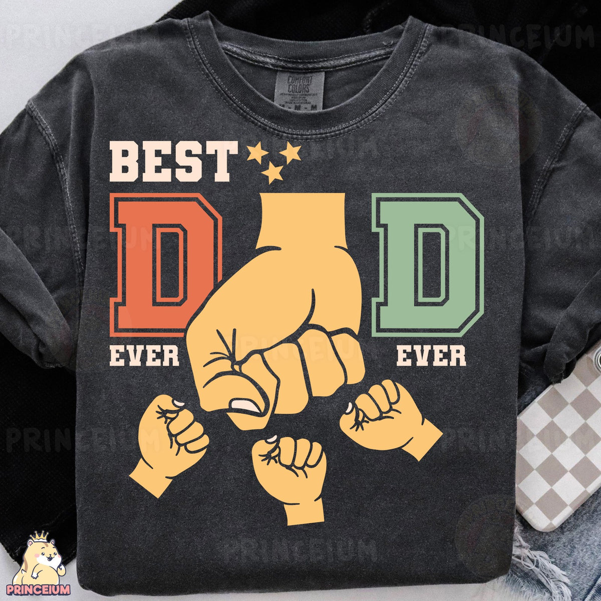 Best Dad Ever Varsity Fists