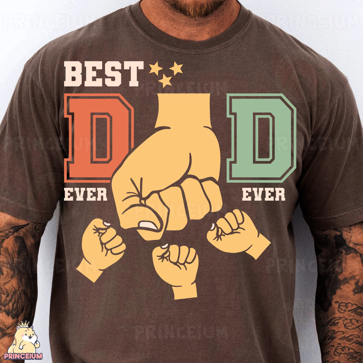 Best Dad Ever Varsity Fists