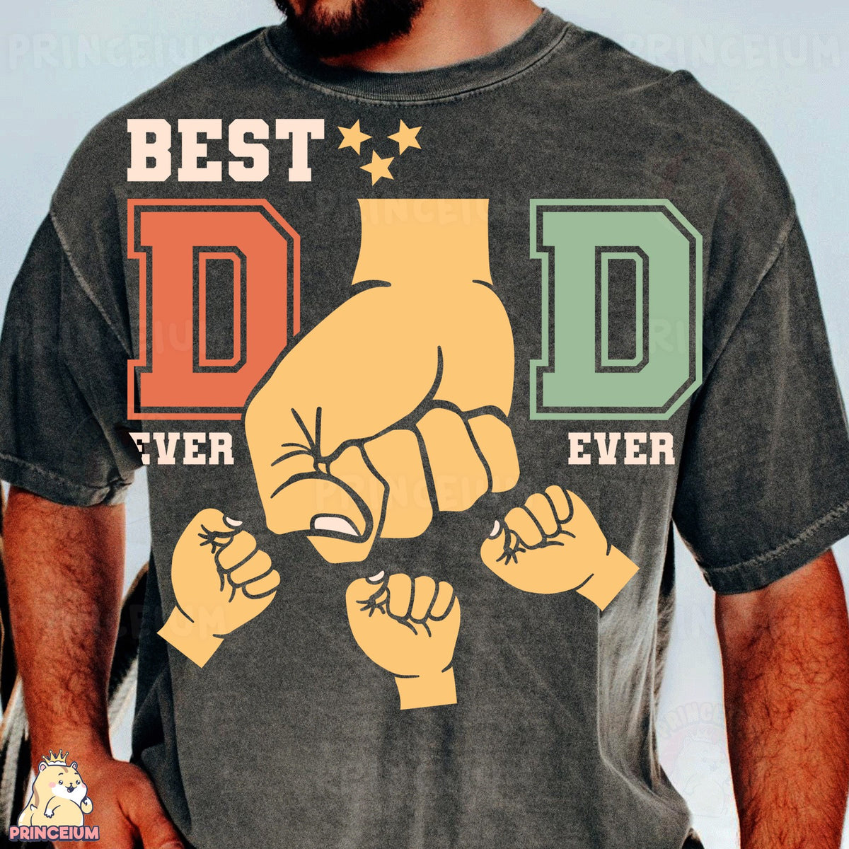 Best Dad Ever Varsity Fists