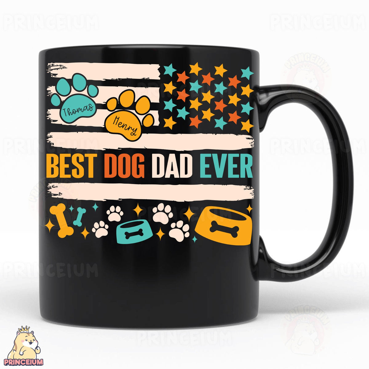Best Dog Dad Ever Flag