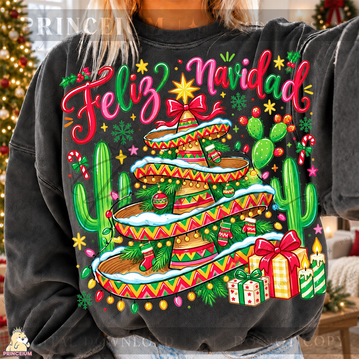 Feliz Navidad Sombrero Tree