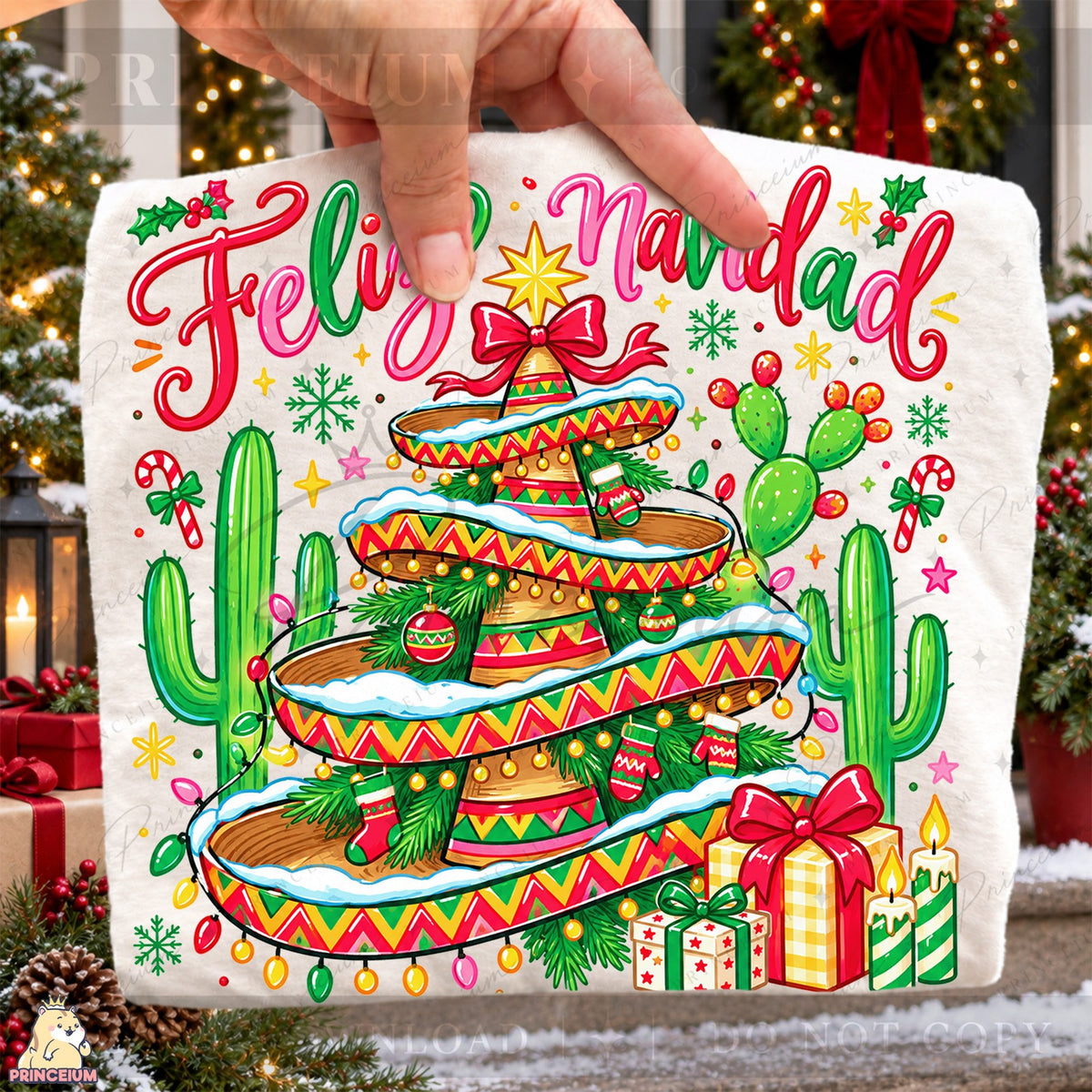 Feliz Navidad Sombrero Tree