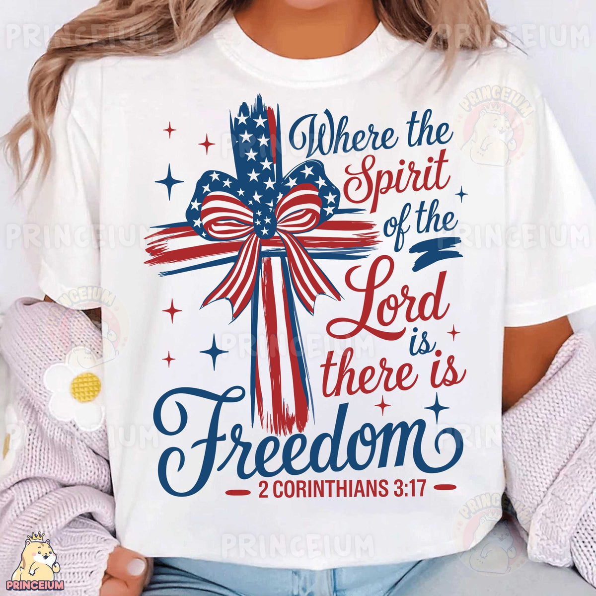 Patriotic Cross Freedom Verse