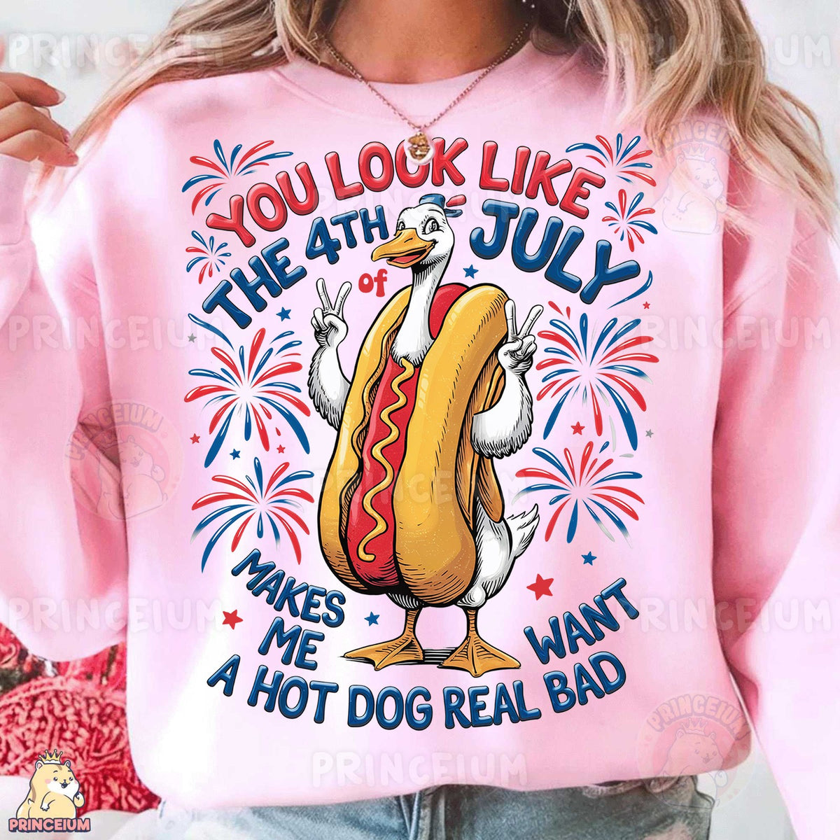 Hot Dog Duck 4th of July