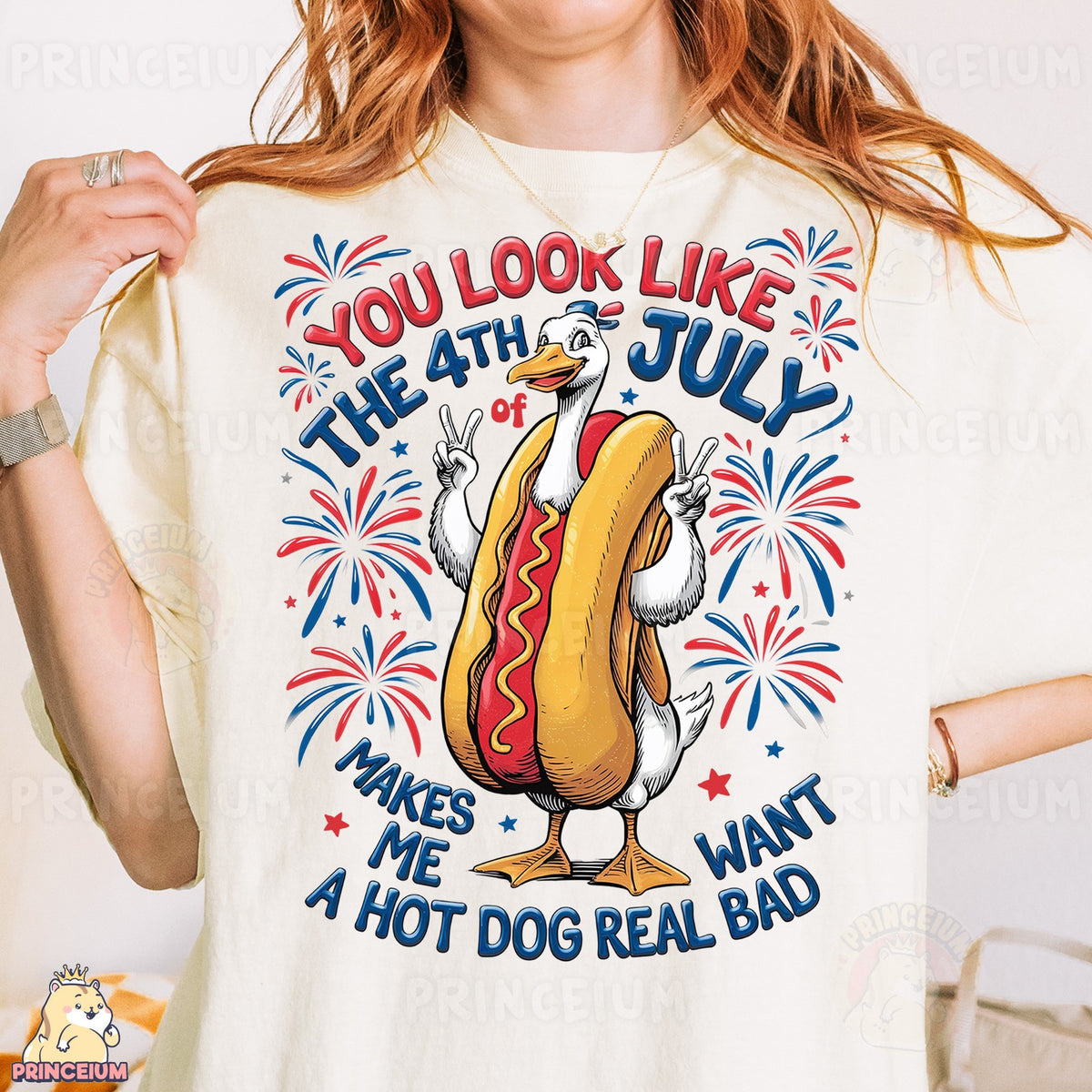 Hot Dog Duck 4th of July