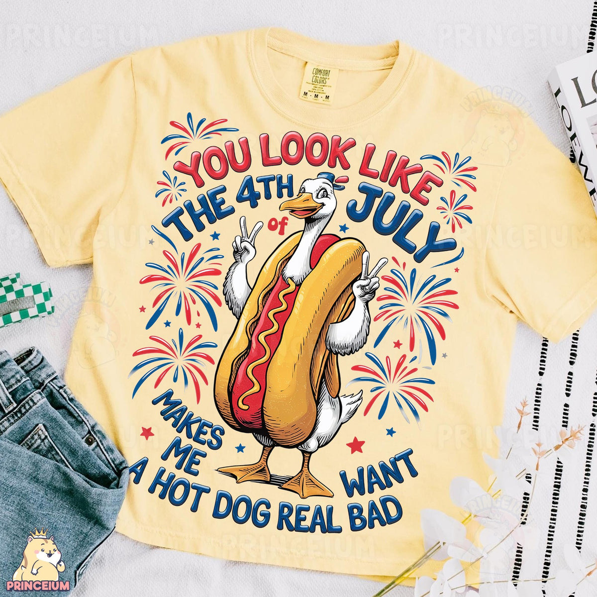 Hot Dog Duck 4th of July