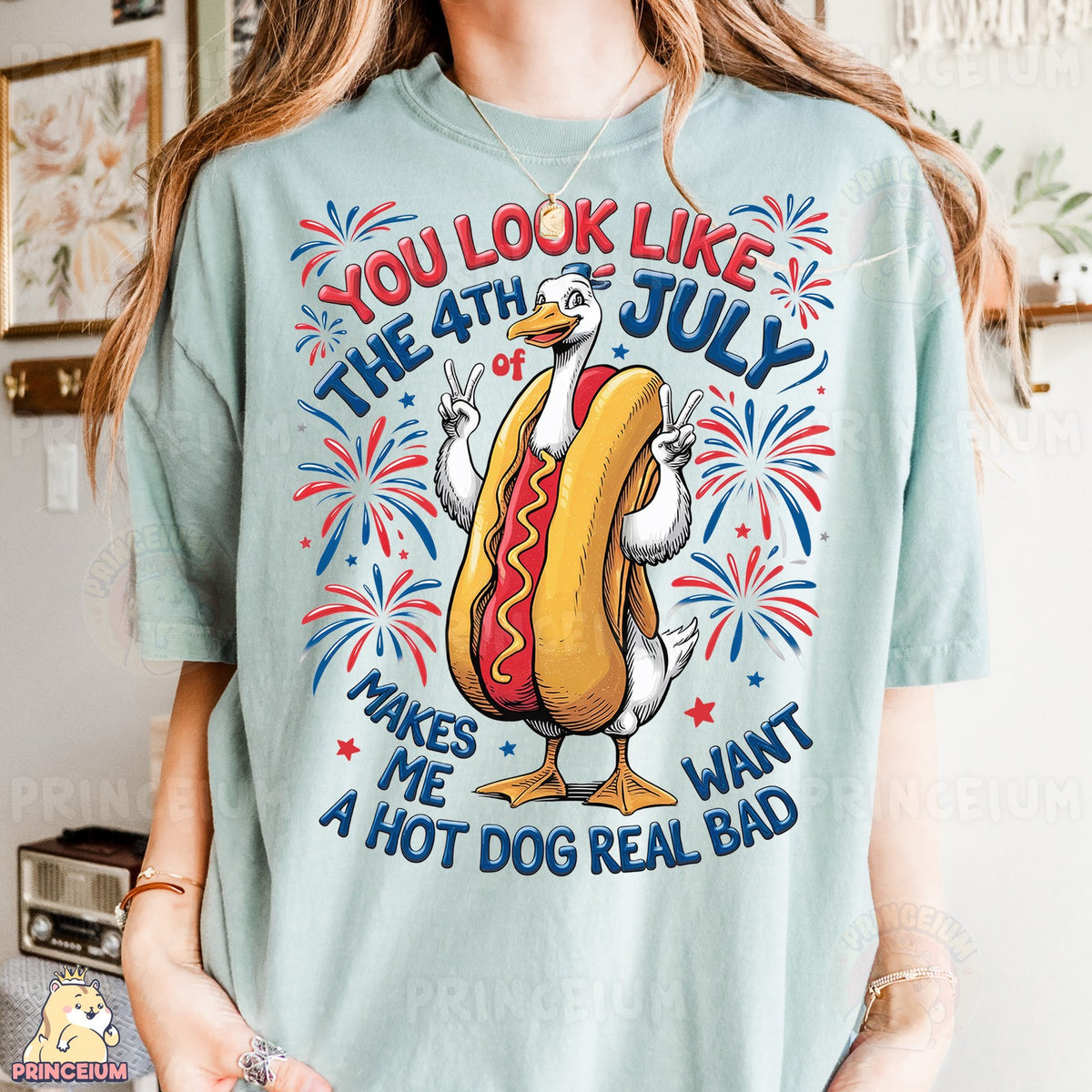 Hot Dog Duck 4th of July