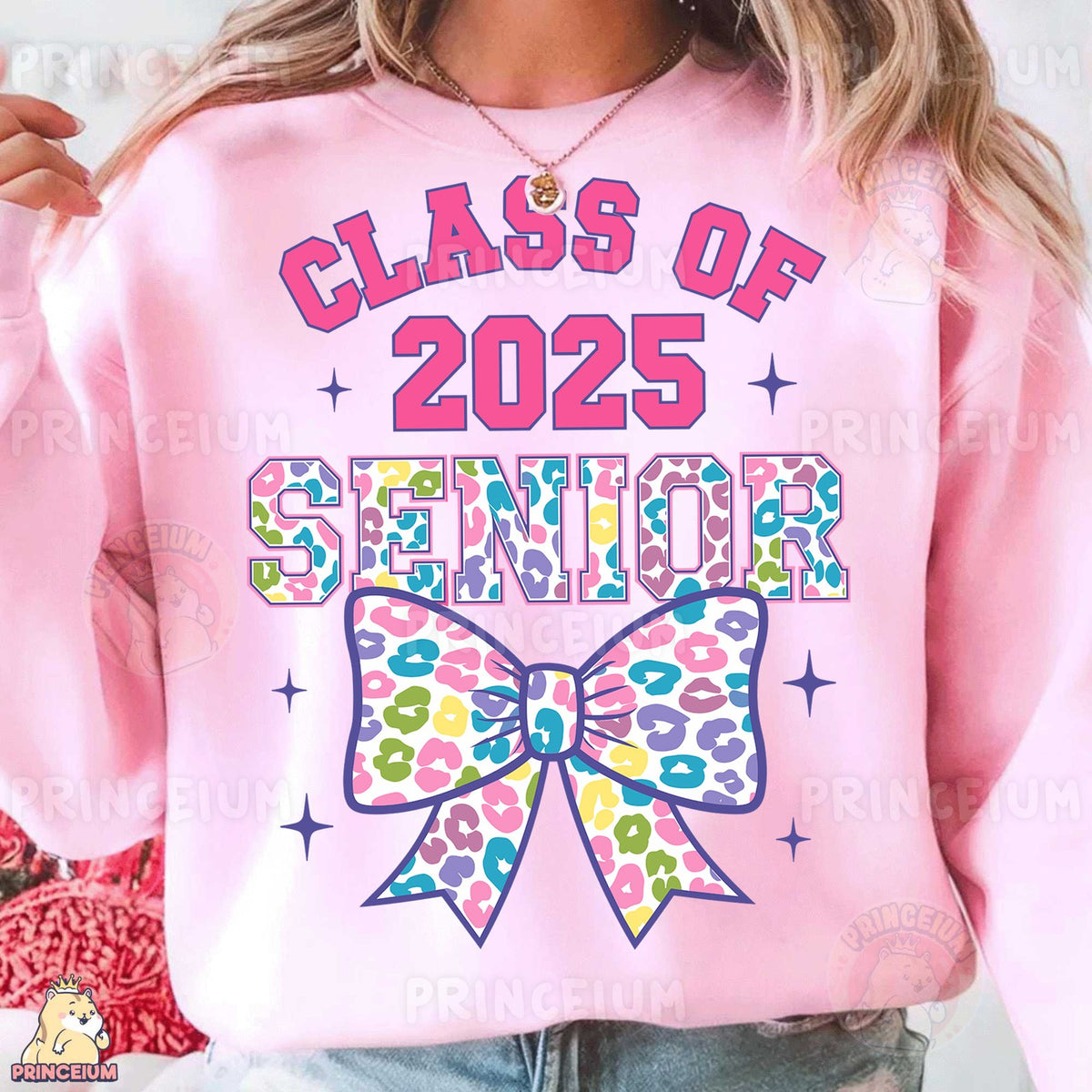 Class of 2025 Senior Leopard Bow