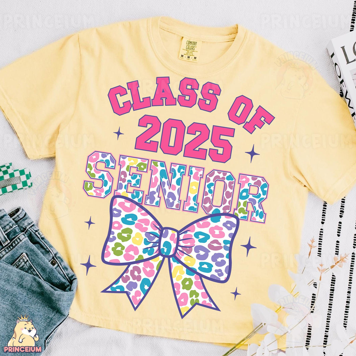 Class of 2025 Senior Leopard Bow
