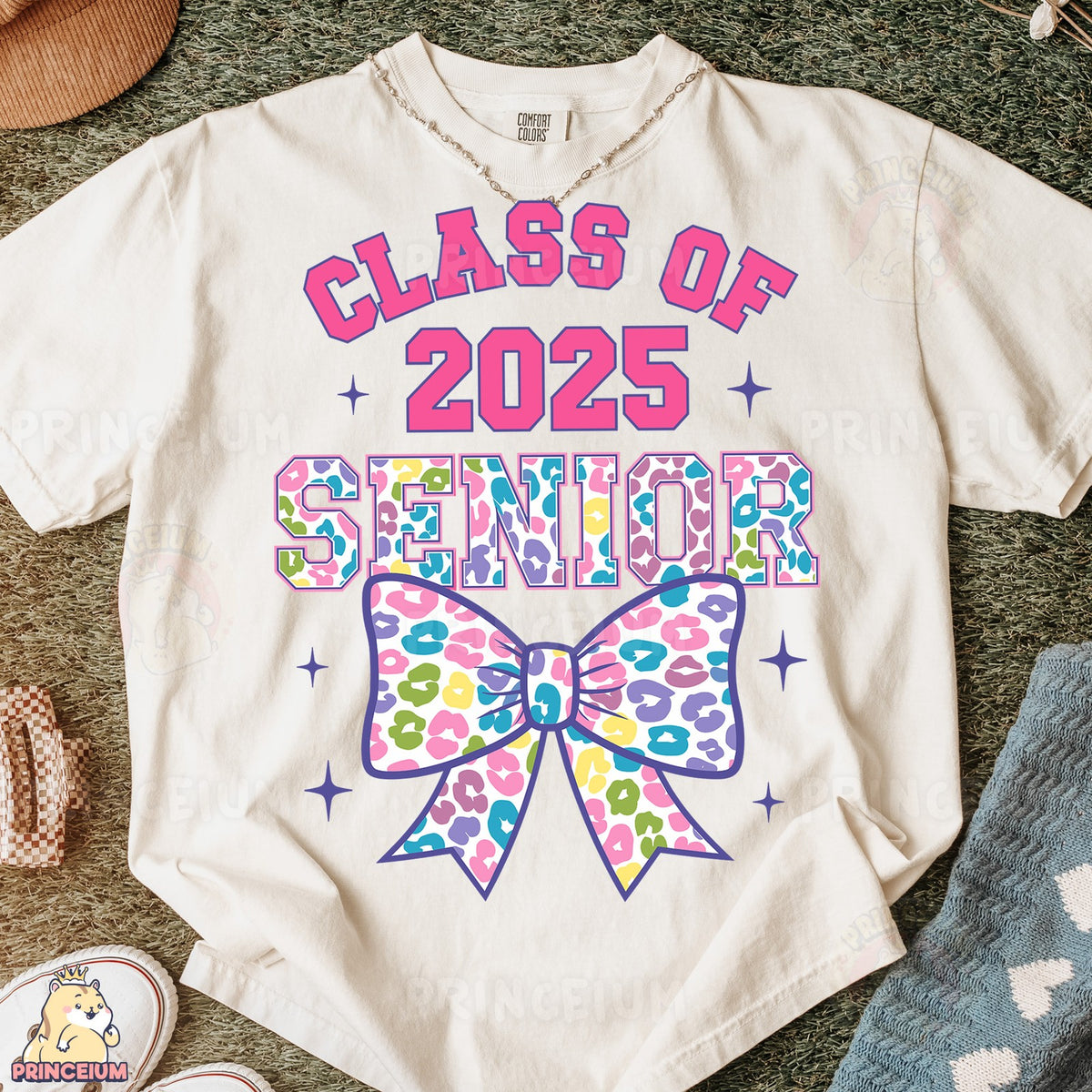 Class of 2025 Senior Leopard Bow