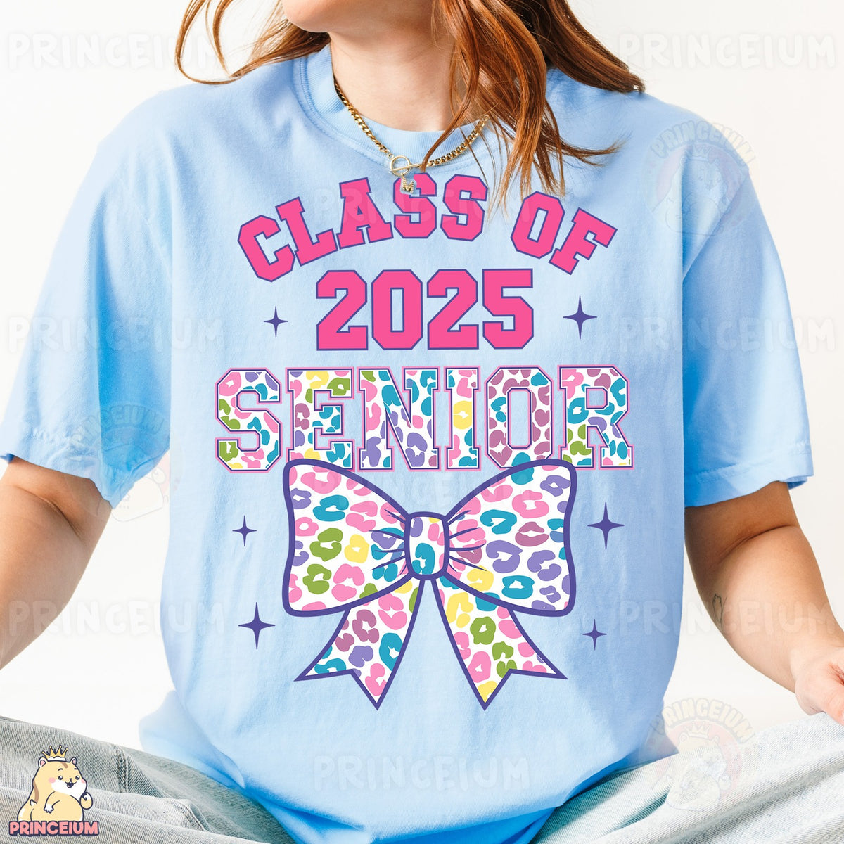 Class of 2025 Senior Leopard Bow