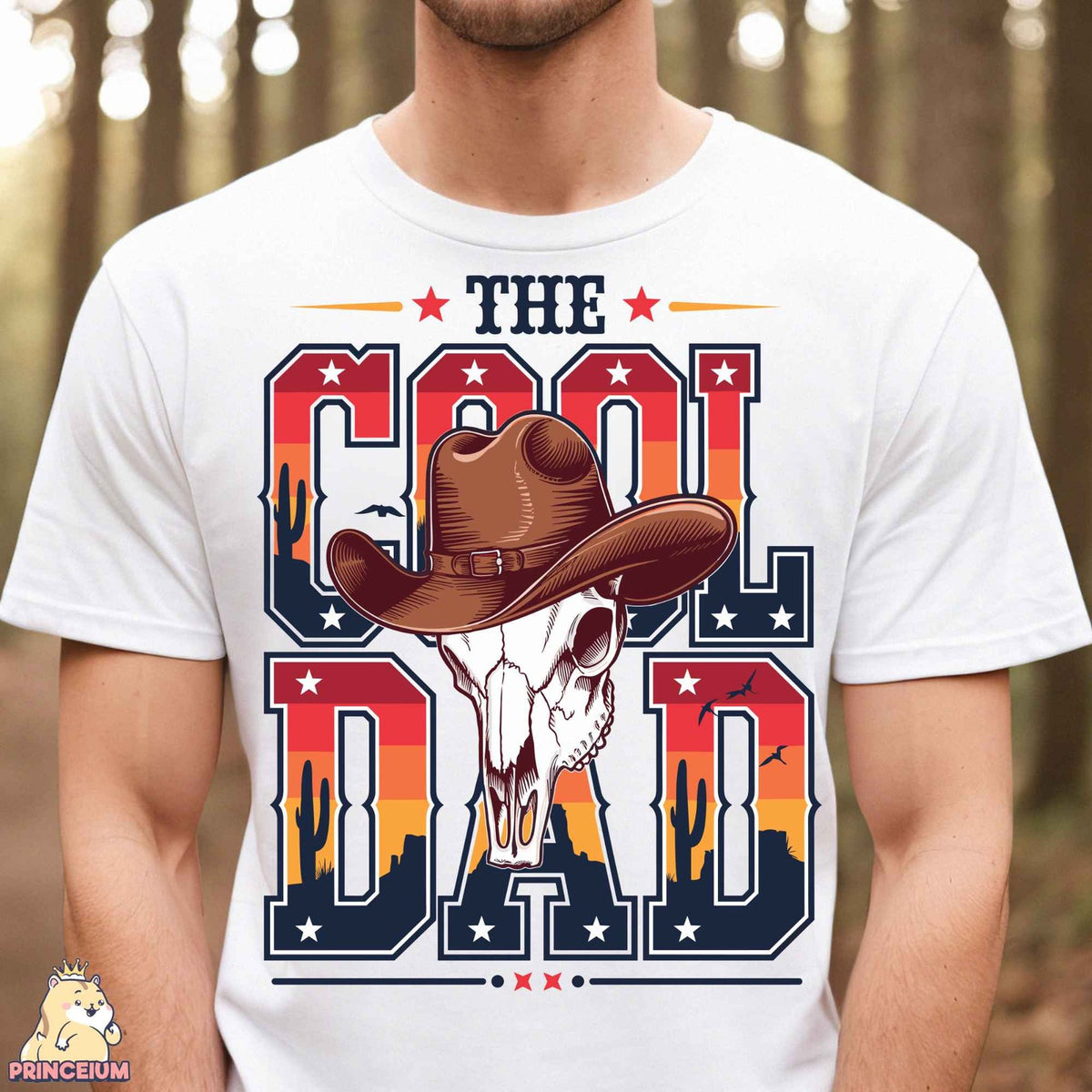 The Cool Dad Cowboy Skull
