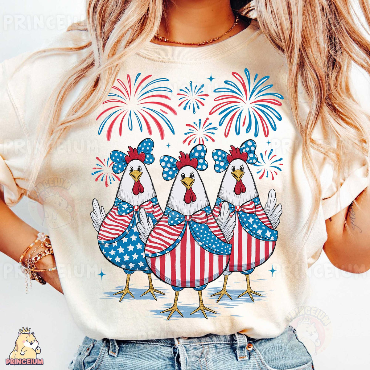 Patriotic Chicken Trio