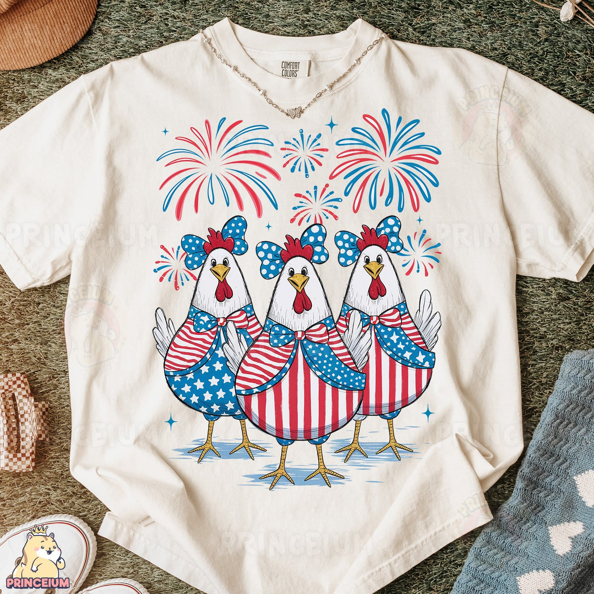 Patriotic Chicken Trio