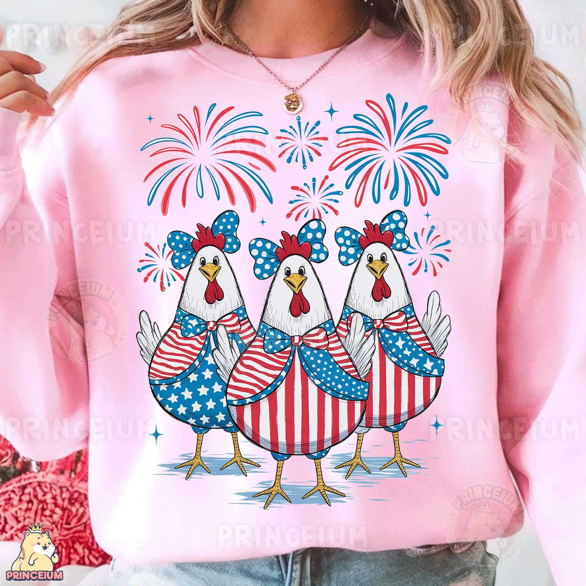 Patriotic Chicken Trio
