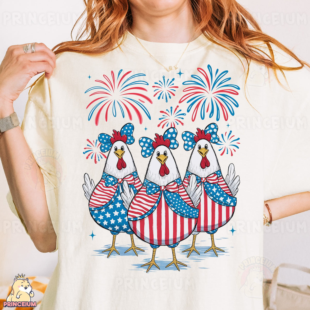 Patriotic Chicken Trio
