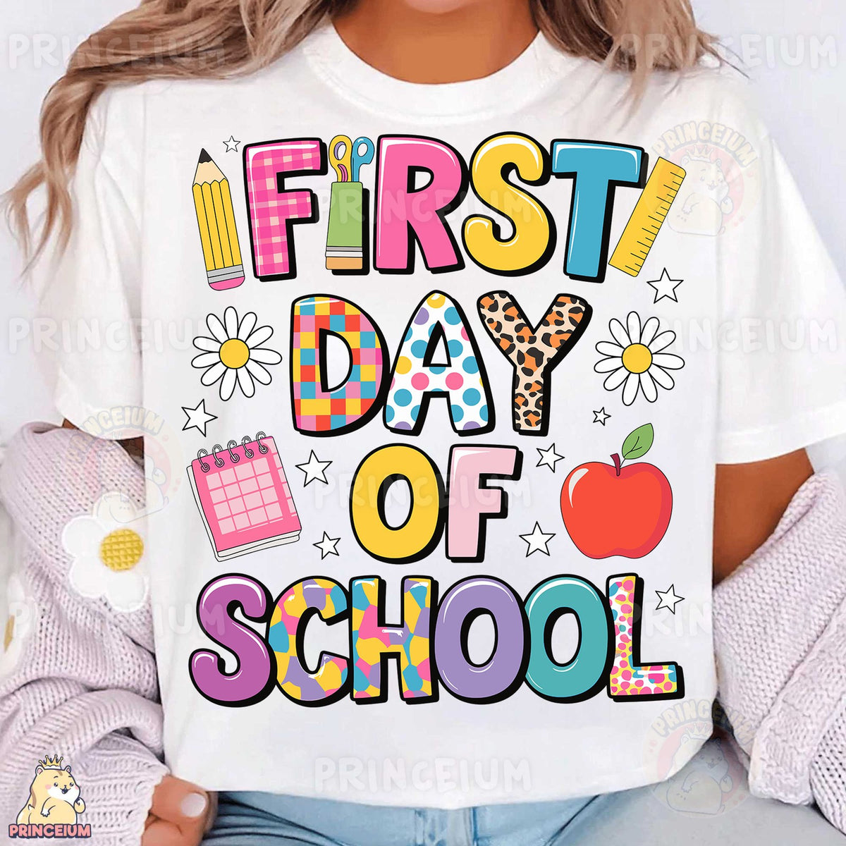 Colorful First Day of School