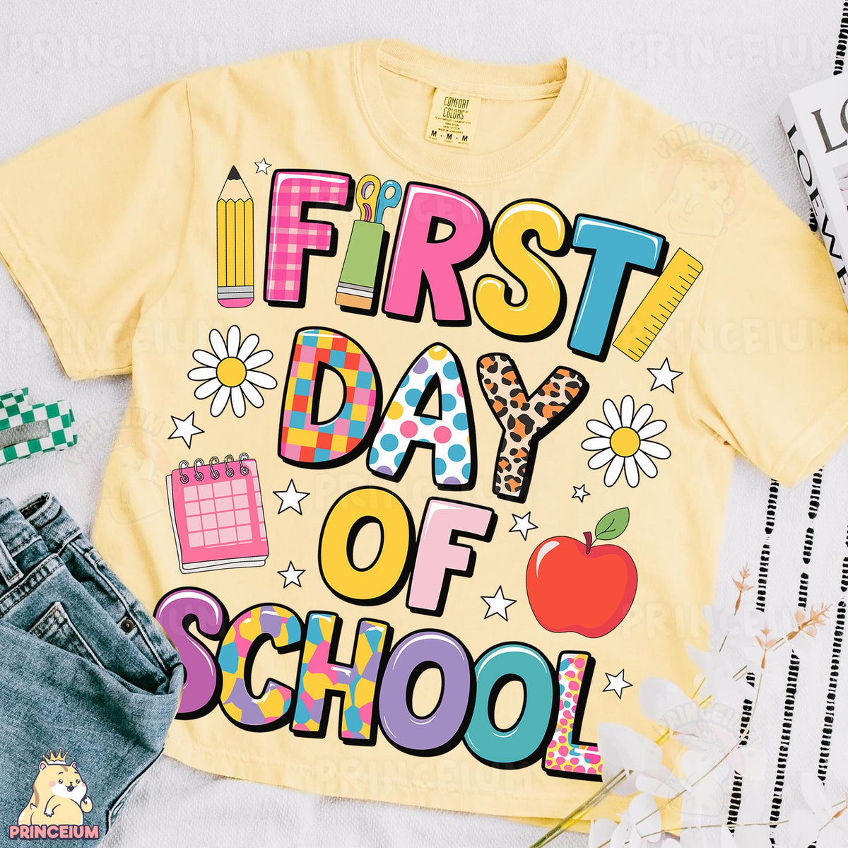 Colorful First Day of School