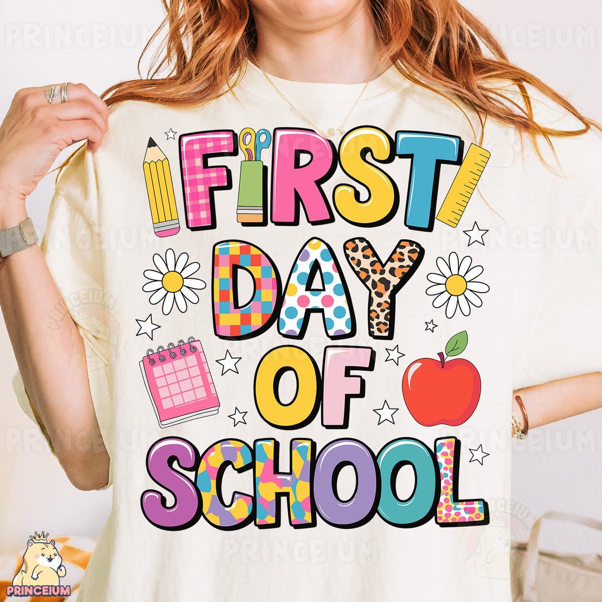 Colorful First Day of School